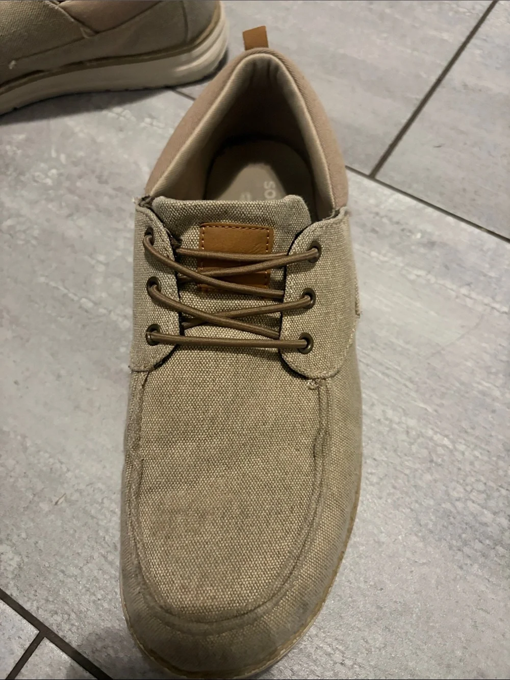 Sonoma Men's Canvas Slip-On Loafers in Light Brown